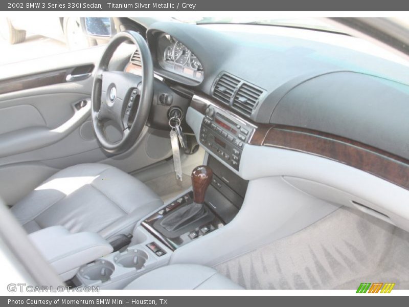 Titanium Silver Metallic / Grey 2002 BMW 3 Series 330i Sedan