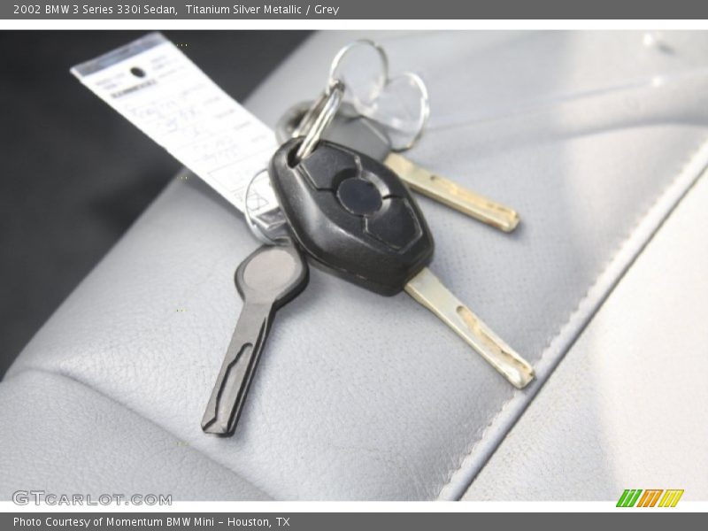 Titanium Silver Metallic / Grey 2002 BMW 3 Series 330i Sedan