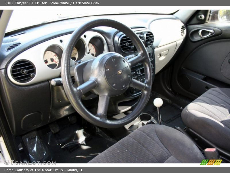 Stone White / Dark Slate Gray 2003 Chrysler PT Cruiser