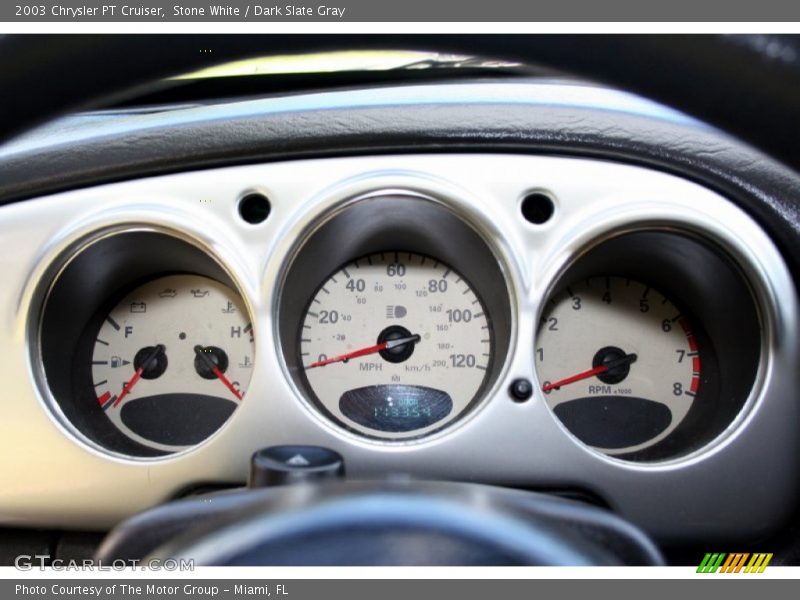 Stone White / Dark Slate Gray 2003 Chrysler PT Cruiser