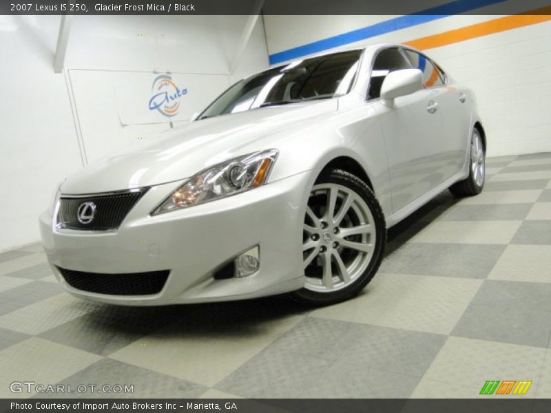 Glacier Frost Mica / Black 2007 Lexus IS 250