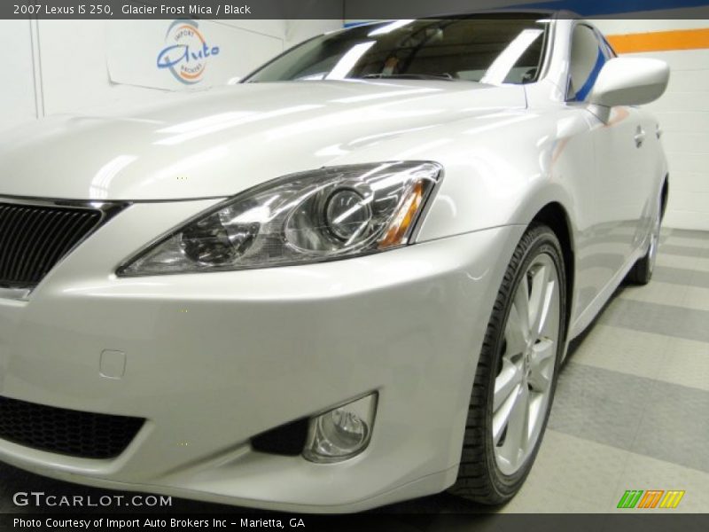 Glacier Frost Mica / Black 2007 Lexus IS 250