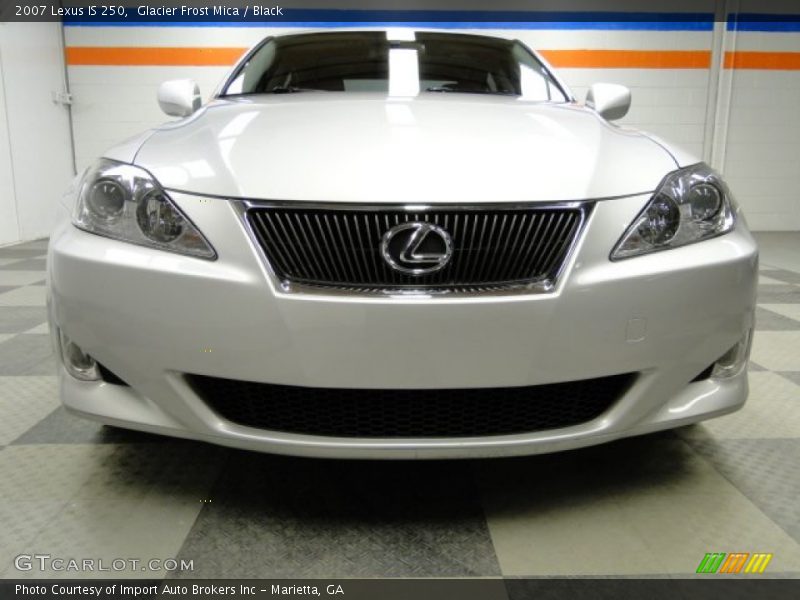 Glacier Frost Mica / Black 2007 Lexus IS 250