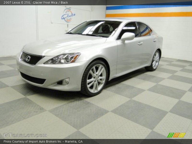 Glacier Frost Mica / Black 2007 Lexus IS 250