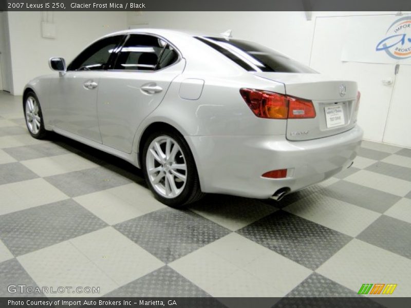 Glacier Frost Mica / Black 2007 Lexus IS 250