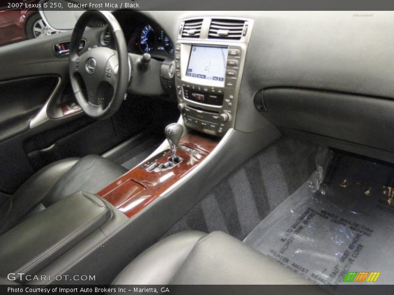 Glacier Frost Mica / Black 2007 Lexus IS 250