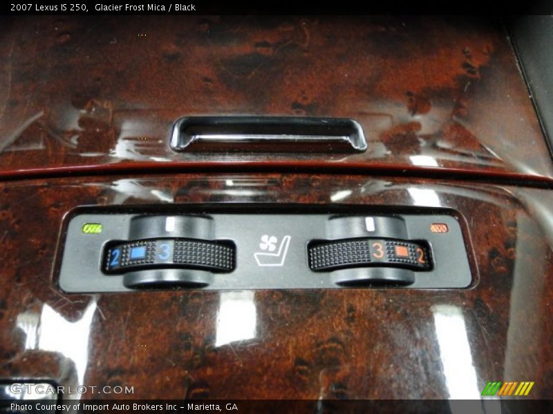 Glacier Frost Mica / Black 2007 Lexus IS 250