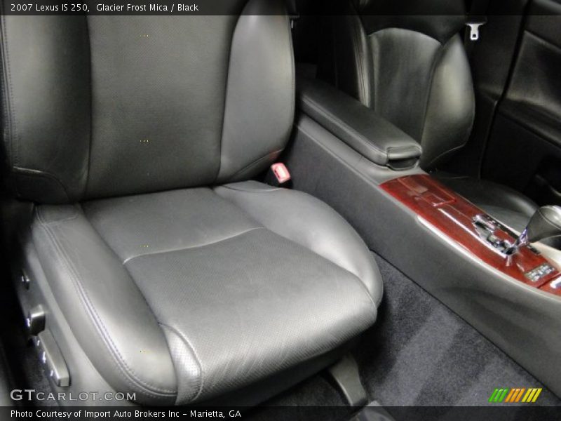 Glacier Frost Mica / Black 2007 Lexus IS 250