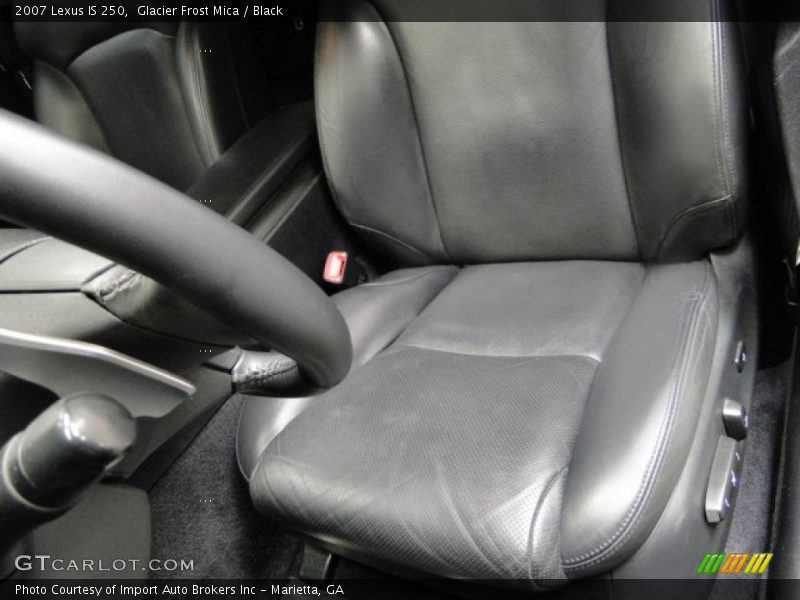 Glacier Frost Mica / Black 2007 Lexus IS 250
