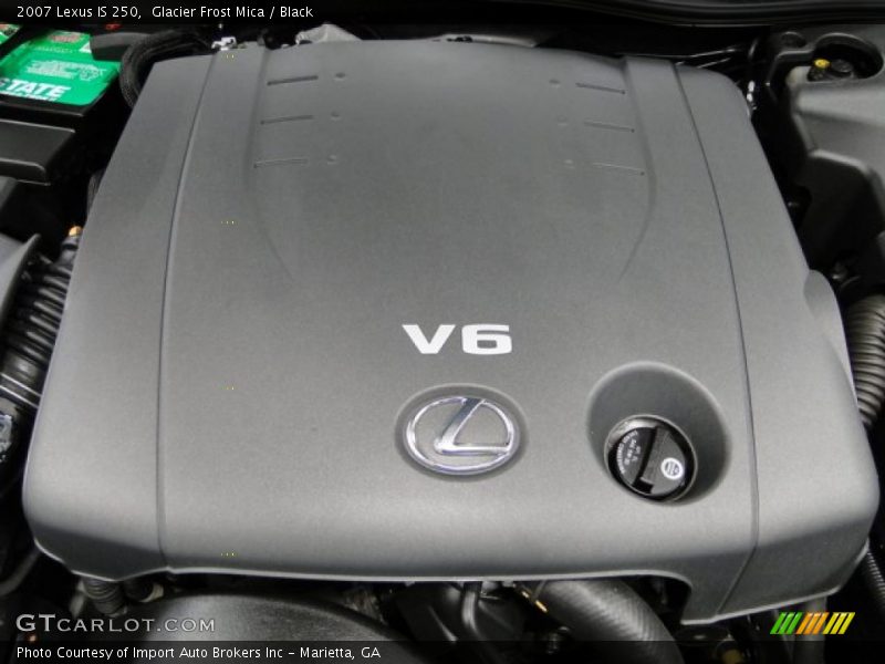 Glacier Frost Mica / Black 2007 Lexus IS 250