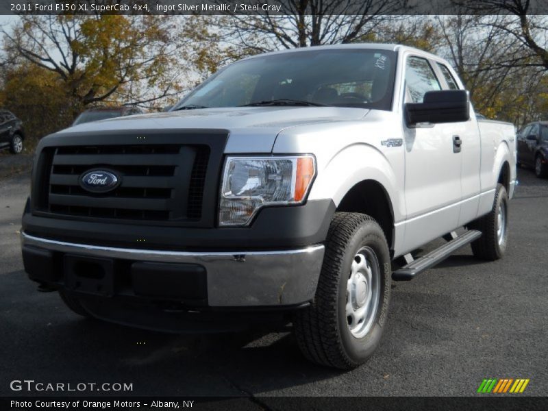 Ingot Silver Metallic / Steel Gray 2011 Ford F150 XL SuperCab 4x4