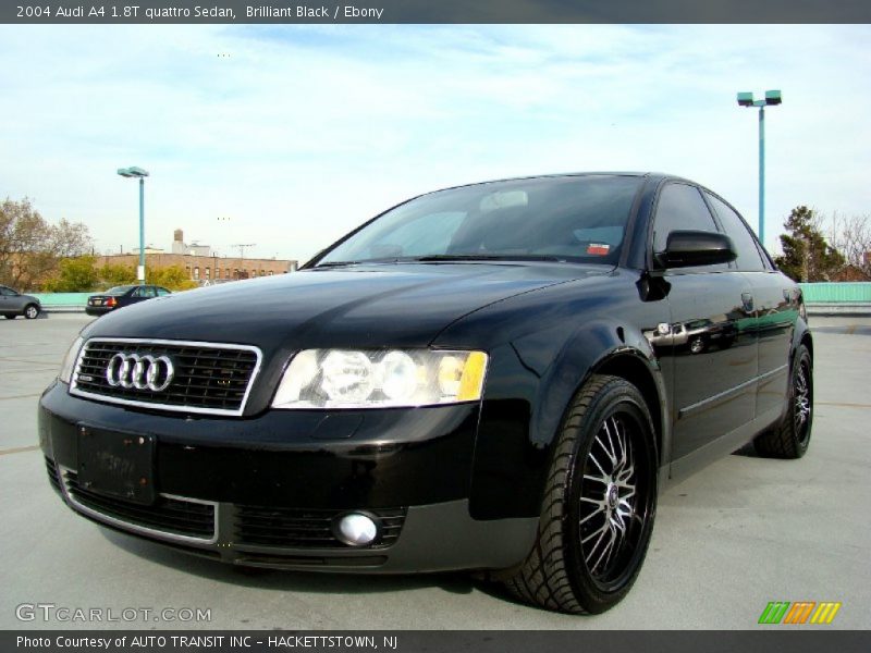 Brilliant Black / Ebony 2004 Audi A4 1.8T quattro Sedan