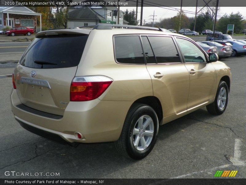 Sandy Beach Metallic / Sand Beige 2010 Toyota Highlander V6 4WD