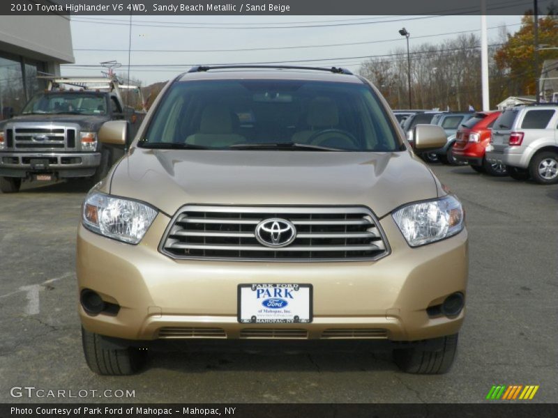 Sandy Beach Metallic / Sand Beige 2010 Toyota Highlander V6 4WD