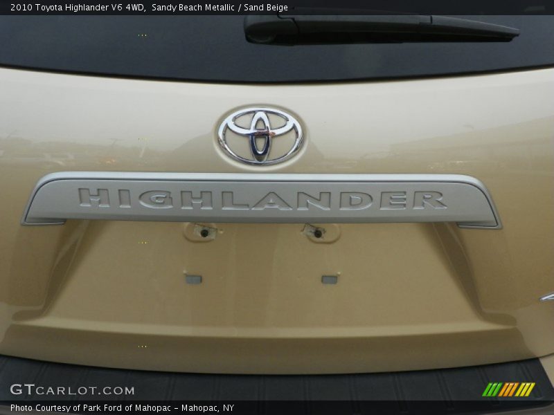 Sandy Beach Metallic / Sand Beige 2010 Toyota Highlander V6 4WD