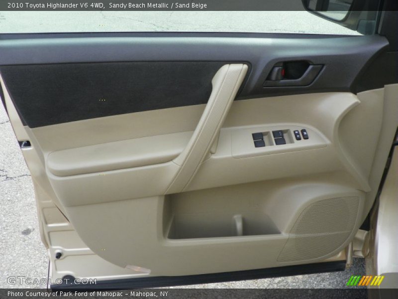 Sandy Beach Metallic / Sand Beige 2010 Toyota Highlander V6 4WD