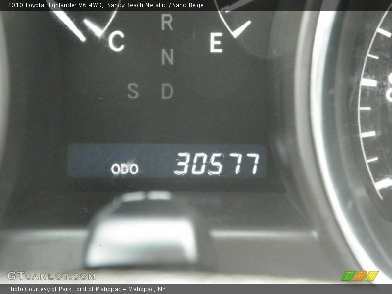 Sandy Beach Metallic / Sand Beige 2010 Toyota Highlander V6 4WD