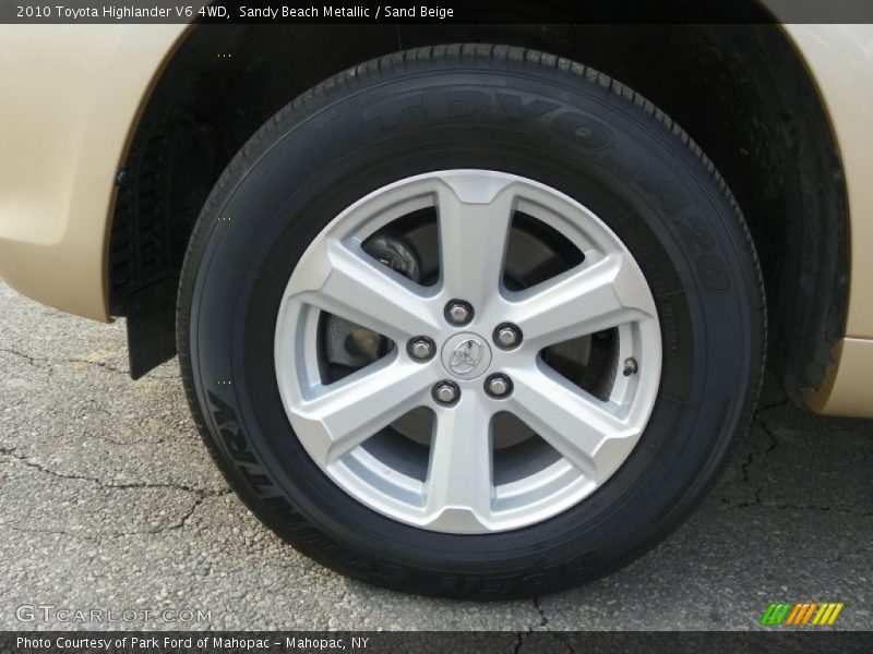 Sandy Beach Metallic / Sand Beige 2010 Toyota Highlander V6 4WD