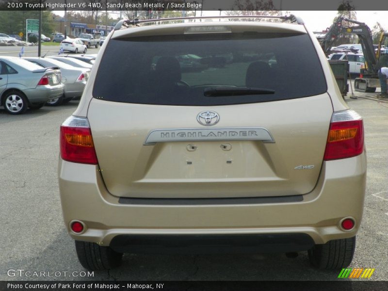 Sandy Beach Metallic / Sand Beige 2010 Toyota Highlander V6 4WD