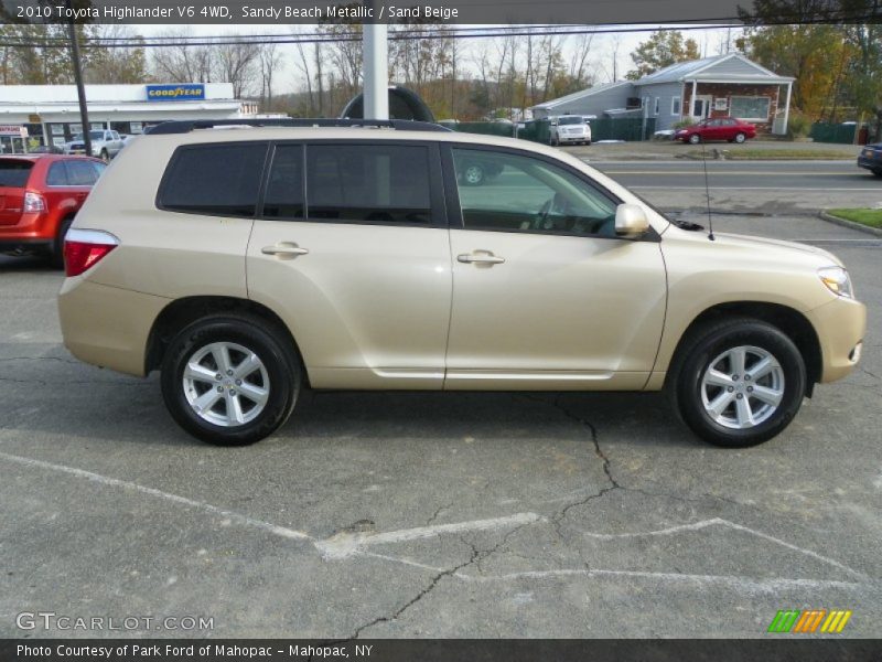 Sandy Beach Metallic / Sand Beige 2010 Toyota Highlander V6 4WD