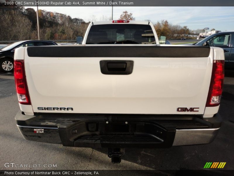 Summit White / Dark Titanium 2008 GMC Sierra 2500HD Regular Cab 4x4