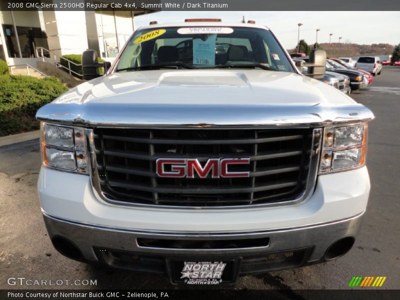 Summit White / Dark Titanium 2008 GMC Sierra 2500HD Regular Cab 4x4