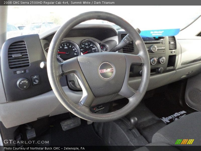 Summit White / Dark Titanium 2008 GMC Sierra 2500HD Regular Cab 4x4