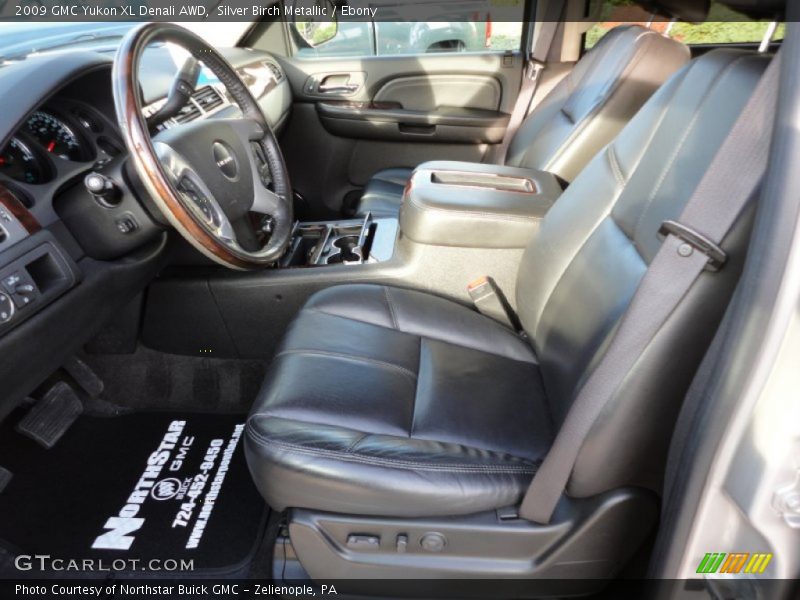 Silver Birch Metallic / Ebony 2009 GMC Yukon XL Denali AWD