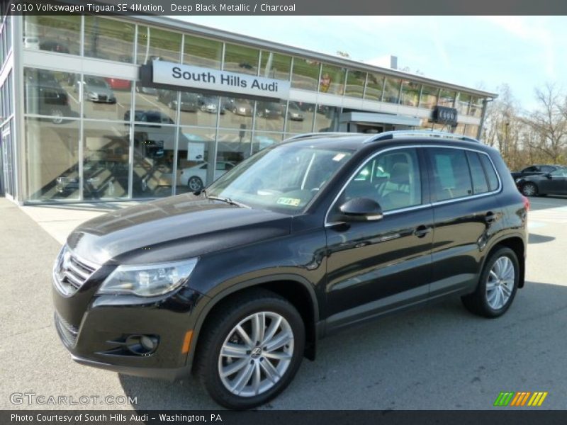 Deep Black Metallic / Charcoal 2010 Volkswagen Tiguan SE 4Motion