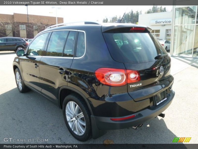 Deep Black Metallic / Charcoal 2010 Volkswagen Tiguan SE 4Motion