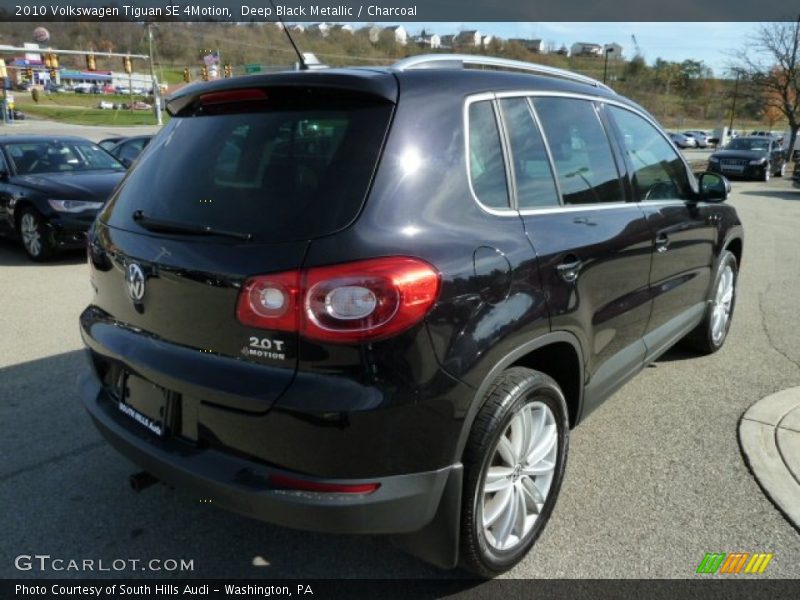 Deep Black Metallic / Charcoal 2010 Volkswagen Tiguan SE 4Motion