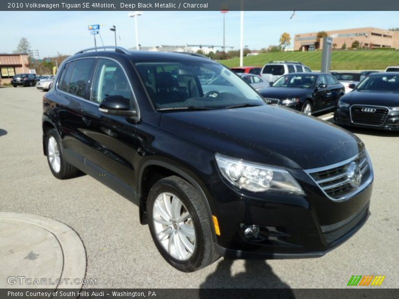 Deep Black Metallic / Charcoal 2010 Volkswagen Tiguan SE 4Motion