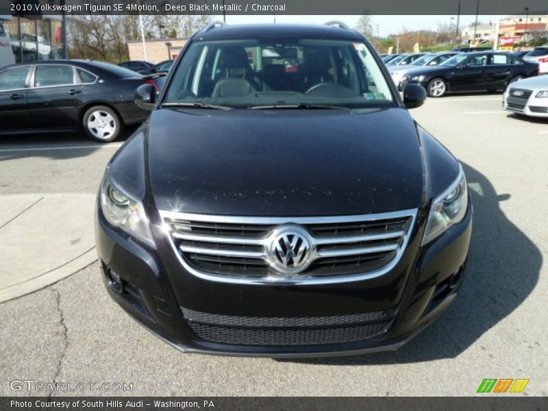 Deep Black Metallic / Charcoal 2010 Volkswagen Tiguan SE 4Motion