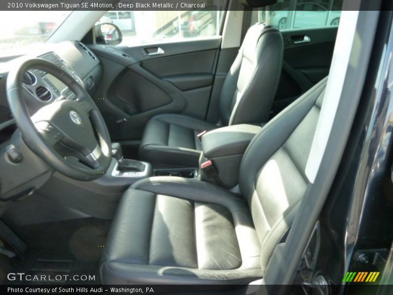 Deep Black Metallic / Charcoal 2010 Volkswagen Tiguan SE 4Motion