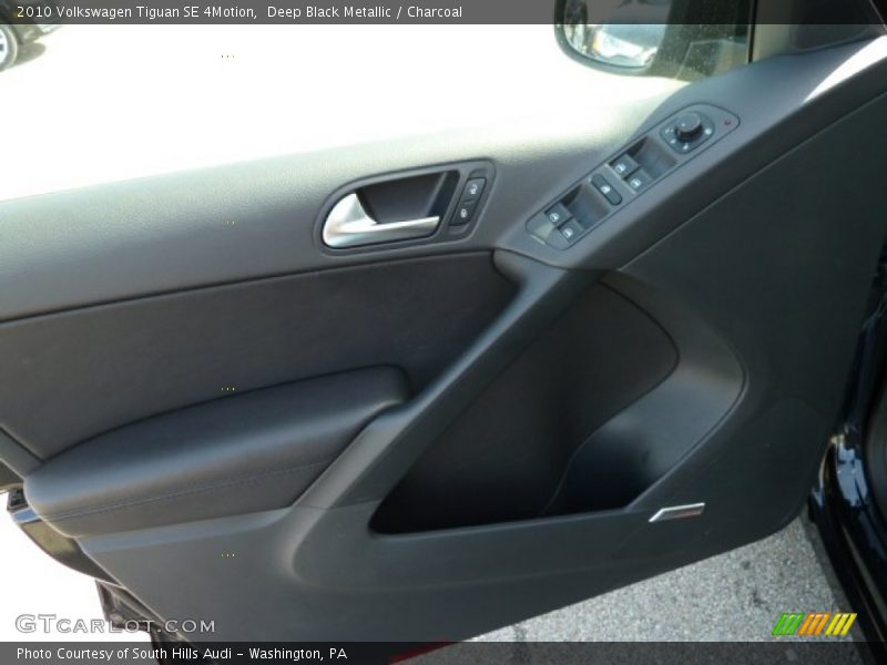 Deep Black Metallic / Charcoal 2010 Volkswagen Tiguan SE 4Motion
