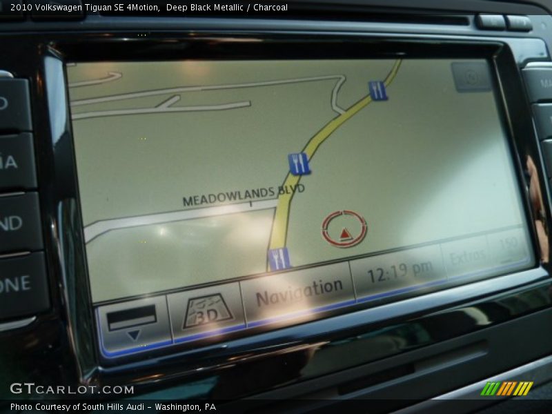 Deep Black Metallic / Charcoal 2010 Volkswagen Tiguan SE 4Motion