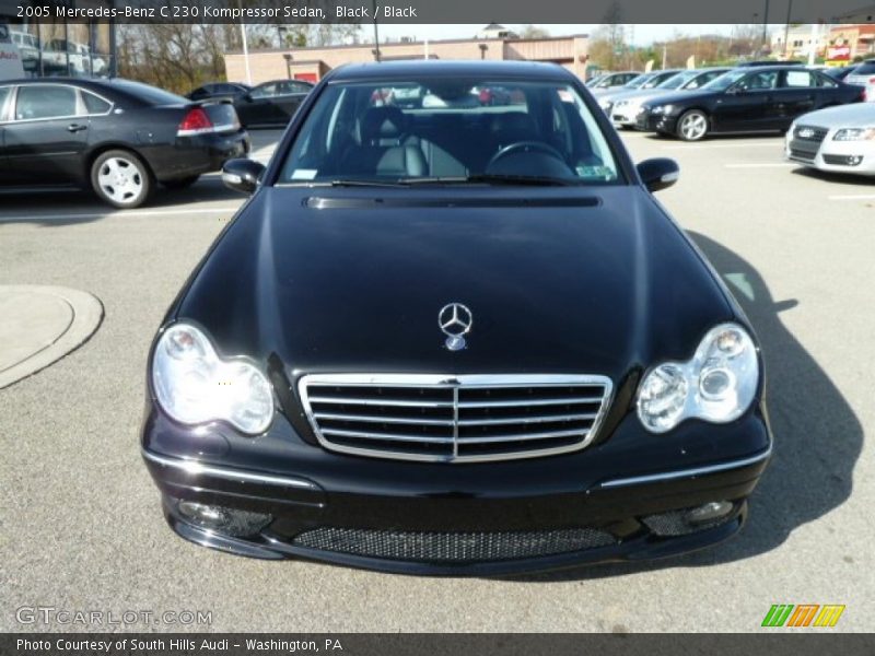Black / Black 2005 Mercedes-Benz C 230 Kompressor Sedan