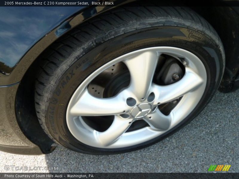 Black / Black 2005 Mercedes-Benz C 230 Kompressor Sedan