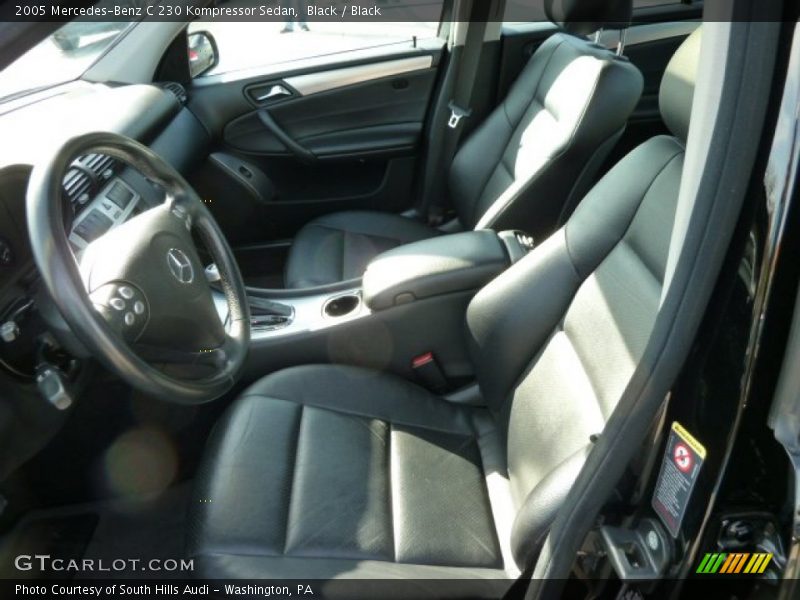 Black / Black 2005 Mercedes-Benz C 230 Kompressor Sedan