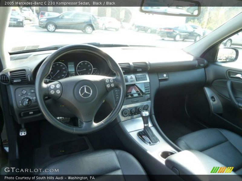 Black / Black 2005 Mercedes-Benz C 230 Kompressor Sedan