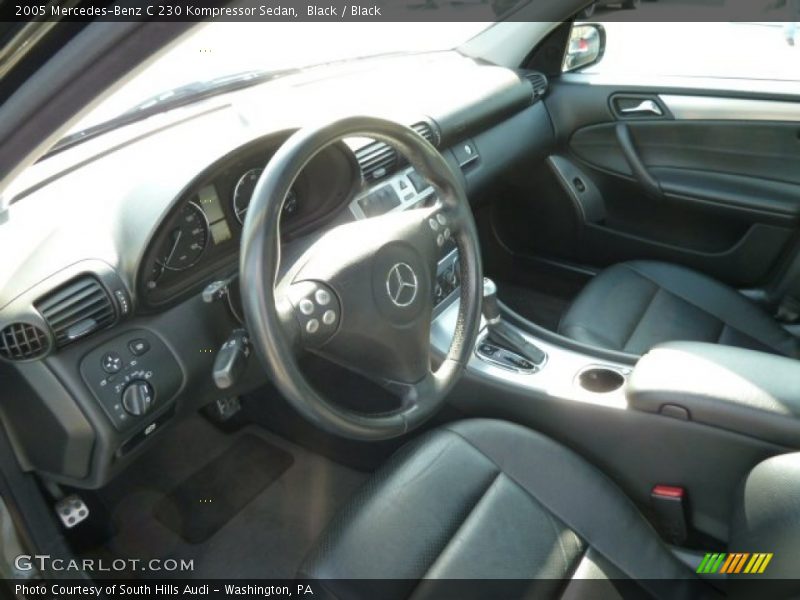 Black / Black 2005 Mercedes-Benz C 230 Kompressor Sedan