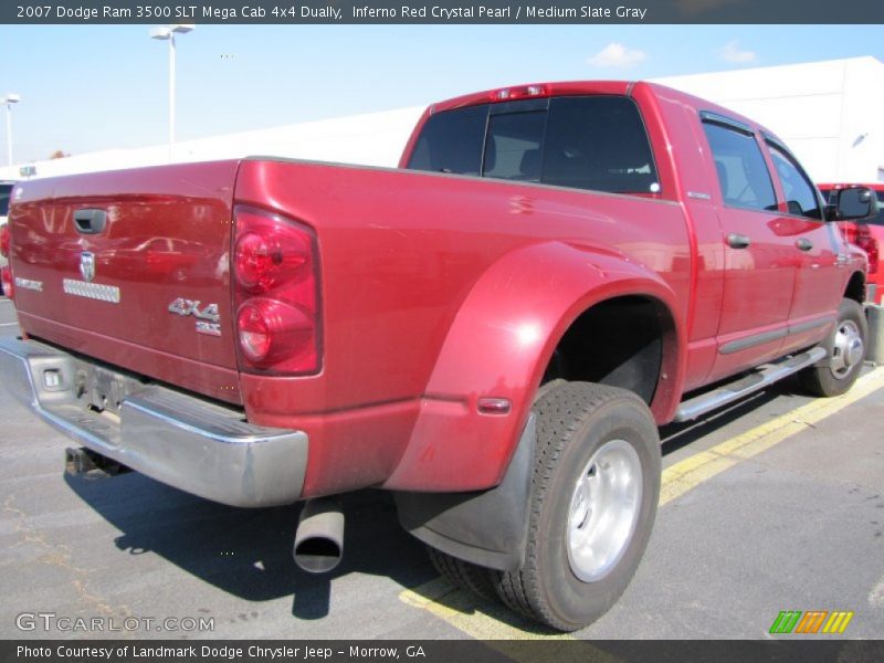  2007 Ram 3500 SLT Mega Cab 4x4 Dually Inferno Red Crystal Pearl