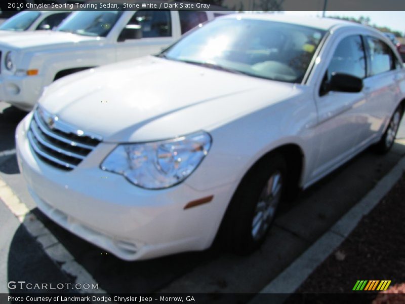 Stone White / Dark Slate Gray 2010 Chrysler Sebring Touring Sedan