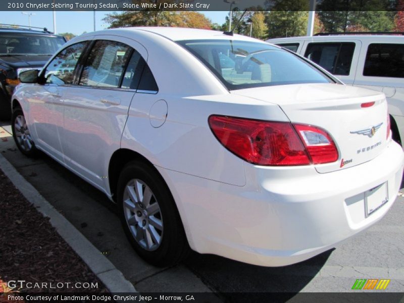 Stone White / Dark Slate Gray 2010 Chrysler Sebring Touring Sedan