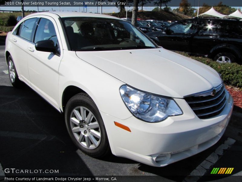 Stone White / Dark Slate Gray 2010 Chrysler Sebring Touring Sedan