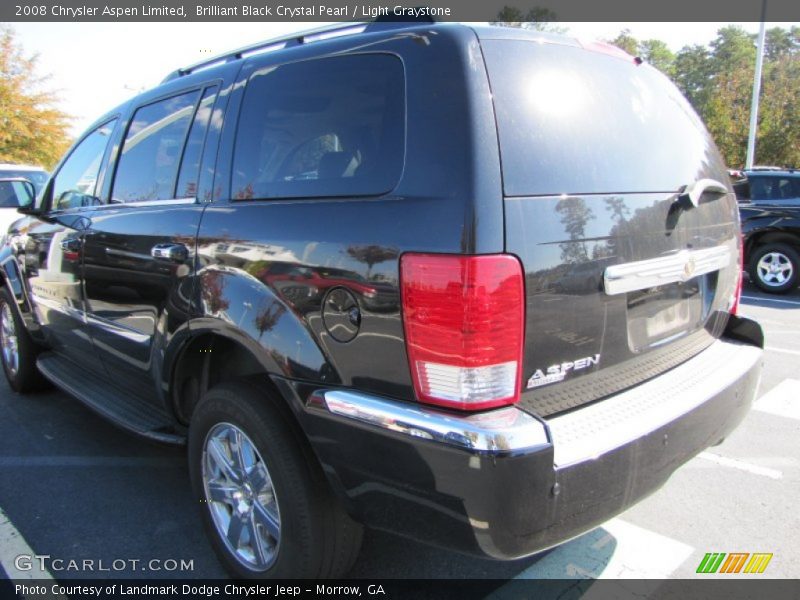 Brilliant Black Crystal Pearl / Light Graystone 2008 Chrysler Aspen Limited