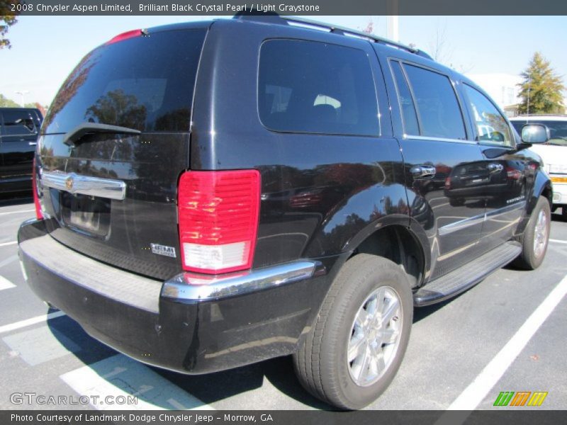 Brilliant Black Crystal Pearl / Light Graystone 2008 Chrysler Aspen Limited