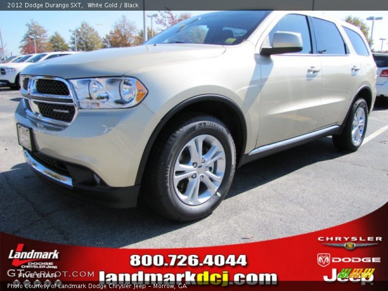 White Gold / Black 2012 Dodge Durango SXT
