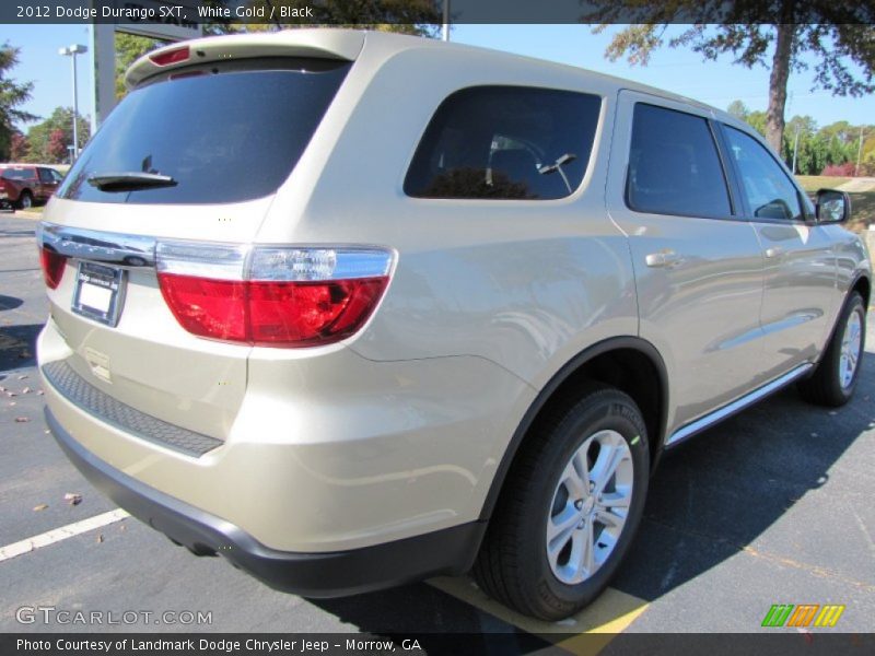 White Gold / Black 2012 Dodge Durango SXT