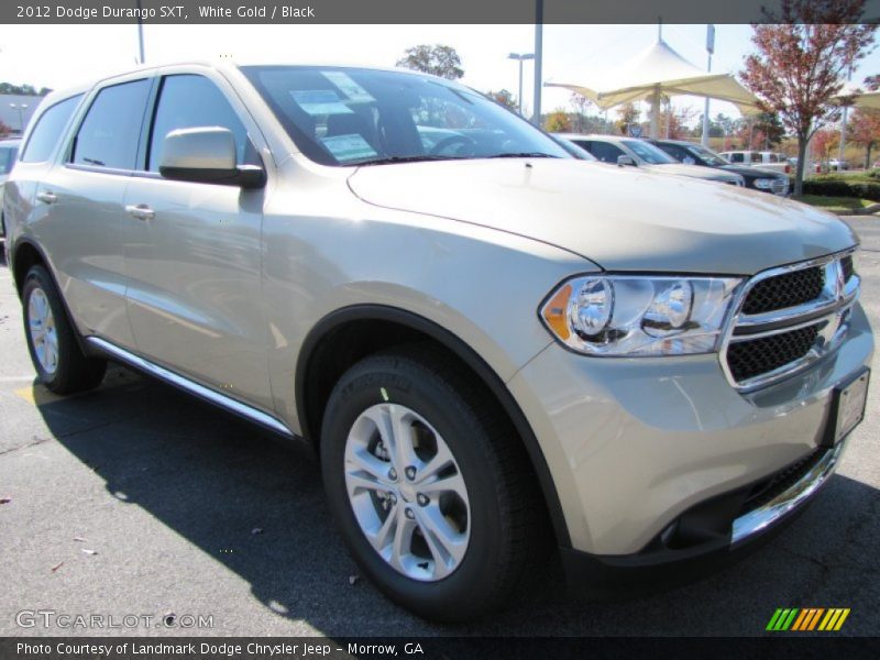 White Gold / Black 2012 Dodge Durango SXT